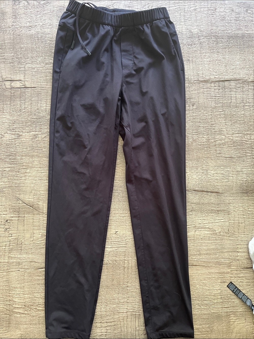 lululemon athletica Men's Black Drawstring Slim Joggers